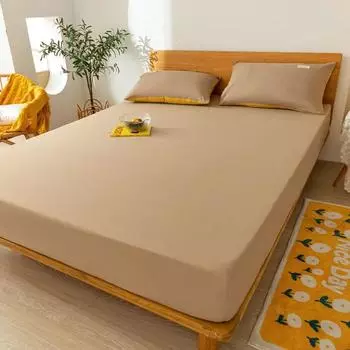 Bed Sheet Single Piece Bed Cover New All Inclusive Mattress Simmons Mattress Cover Dust-proof and Anti Slip Protective Cover 90X200cm