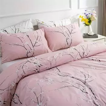 Bedding SetBedding Set Tree Branch Printing Bedding with Pillowcases Soft Lightweight Down Alternative Summer Bedding Sets EUsingle135x200cm
