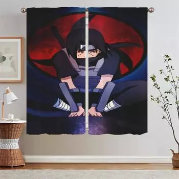 Bedroom Blackout Curtains for Living Room Decoration Anime Outdoor Curtain Tiebacks Home Interior Curtains Window Blinds Shades W50xH70cmx2pcs-CL
