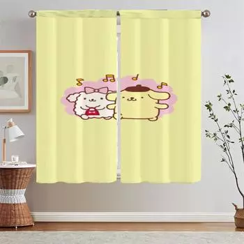 Шторы для спальни, 2 шт., жалюзи из помпона, шторы для окон в детской комнате, шторы для дверей, подхваты для штор в ванной, кудри для штор W50xH70cmx2pcs-CL