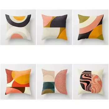 Спальня Гостиная Наволочка с абстрактным узором Домашний декор Чехол для диванной подушки 40x40cm