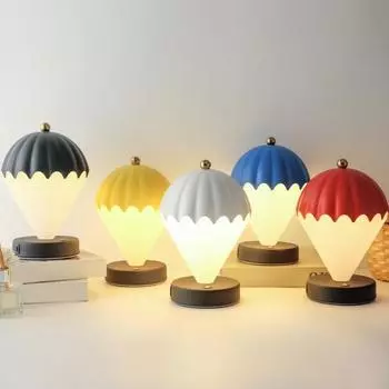 Bedroom Night Soft Glow USB Rechargeable 3 Color Dimmable Customizable Brightness белый