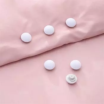 BedSheet Quilt Clip One Button Unlock Duvet Cover Fastener Clip Anti Slip Blanket Buckle Quilt Holder Fixator Grippers16pcs светло-синий