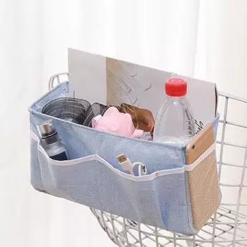 Корзина для хранения вещей у кровати, прочная, выдерживающая нагрузку, сохраняет аккуратность, всякая всячина, чемодан для хранения вещей у кровати, принадлежности для общежития синий