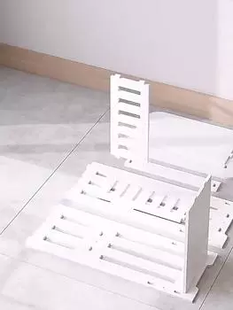 Bedside Table Bedroom Locker Plastic Double-Layers Bedside Cabinet Bookshelf Sundries Storage Rack Living Room Mini Coffee Table ARI