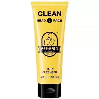 Bee Bald CLEAN Ежедневное очищающее средство для лица и волос Премиальное освежающее и тщательное очищение лица для мужчин и женщин 118,3 мл