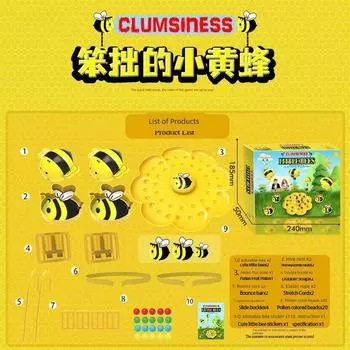 Bee Honey Picking Magnetic Beads Kids Fishing Toys Early Childhood Education Color Cognition Matching Interactive Desktop Game Little Bee Honey 2-Person Game