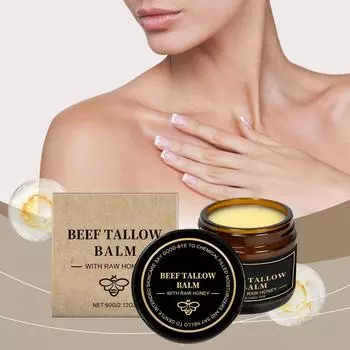 Beef Tallow Facial Moisturizer Deeply Moisturizes , Locks In Moisture , Provides Comfort And Care For The Skin. One Size