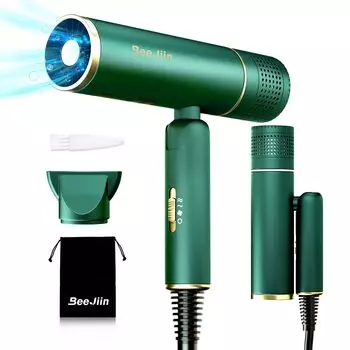Beejiin Hair Large Air Quick 1200W Negative 3 уровня Отрицательная защита от перегрева Складная и простая в использовании Для дома, для волос, для деловых поездок и сертифицирована PSE