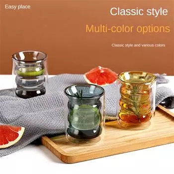 Beer Drinking Glasses Transparent Glass Coffee Mug Glass Latte Cup Breakfast Mug Milk Water Cocktail Glass Cup 200ml прозрачный