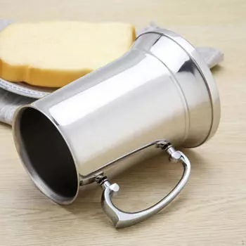 Пивная кружка с двойными стенками S с ручкой, аксессуары для бара, кружка, посуда для напитков, чайные чашки для напитков 450ml