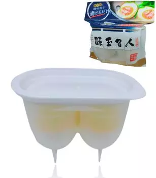 BeeRoom Приправленное яйцо Приправленное яйцо Ароматизированное яйцо Вареное Вареное на 2 ароматизированных Экономит на хорошо готовит с небольшим контейнером типа, Maker, Master, яйца,