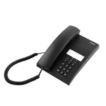 Beetel B80 проводной стационарный телефон (Без дисплея), Регулятор громкости звонка, возможность крепления на стену/стол, классический дизайн, высокое качество связи, черный цвет чёрный