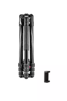 befree GT aluminum T tripod kit with smartphone 4 twist maximum height storage height weight load capacity ball carrying case ideal for travel and
