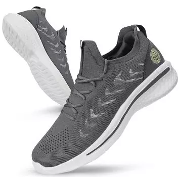 Бег Спортивные Ходьба Спортивные Повседневные Серые [Feethit] Мужские Кроссовки, Обувь, Дышащие, Легкие, Обувь, Бег, Обувь, Обувь, Стильные, Путешествия, серый