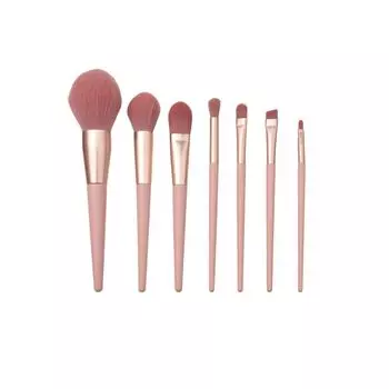 Beginner Cangzhou Animal Hair Makeup Brush Set Man-made fiber 7 opp bags [1]]