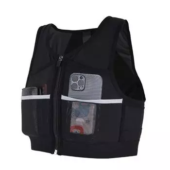 Беговая куртка для мужчин и женщин, нагрудная сумка для бега, сумка для хранения, рюкзак для бега, жилет для марафона, сумки