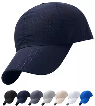Беговая спортивная кепка Quick Mesh UV [M2Ma] мужская кепка, моющаяся, сушка, кепка, удобная, дышащая, кепка, защита, (военно-морской флот)