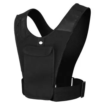 Беговой жилет, нагрудный держатель для телефона, светоотражающий, тренировочный комплект, эластичный, регулируемый, дышащий, легкий