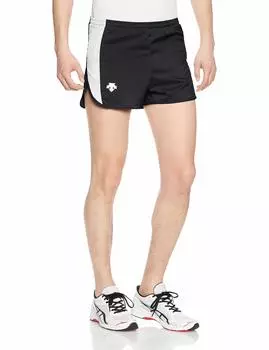 Беговые брюки Slit Team Water Repellent Lightweight BLK O [DESCENTE] чёрный