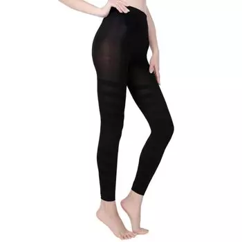 BeHe компрессионные без ног для похудения красивые красивые ноги во время таза нижняя часть тела дома красивые для коррекции таза [BeHe] леггинсы, простые, в полоску, чёрный