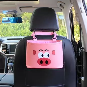 Behind Seat Car Organizer Car Tissue Holder Multi-Functional Backseat Organizers For Snacks Kids Toys Water Bottles