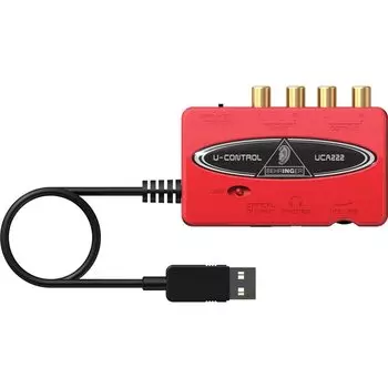 Behringer 2 входа 2 выхода USB аудио интерфейс с цифровым выходом UCA222 Red U-CONTROL