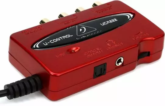 Behringer 2 входа 2 выхода USB аудио интерфейс с цифровым выходом UCA222 U-CONTROL красный