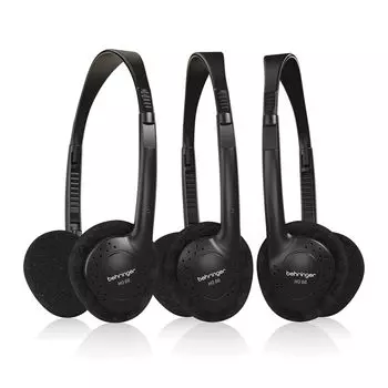 Behringer 3-компонентные стереонаушники с мягкими амбушюрами и регулируемым оголовьем HO 66