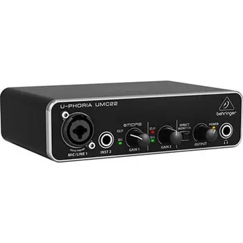 Behringer Behringer 2 входа 2 выхода USB аудио интерфейс UMC22 U-PHORIA