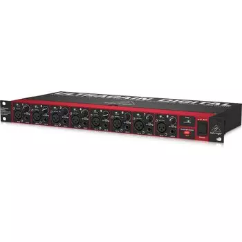 Behringer Behringer ADAT Аудиоинтерфейс 8 Входов 8 Выходов MIDAS Предусилитель ULTRAGAIN DIGITAL ADA8200 Черный чёрный