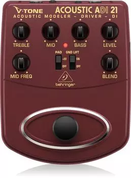 Behringer Guitar Effector Акустическая гитара Предусилитель Direct Box DI ACOUSTIC ADI21 V-TONE