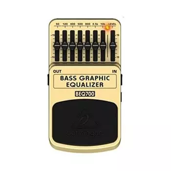 Behringer Педаль эффектов Behringer для баса 7-полосный графический эквалайзер Tan BEQ700 BASS GRAPHIC EQUALIZER