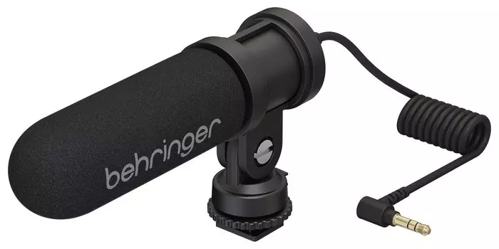Behringer Stereo Condenser Shotgun Microphone for Cameras 3.5mm Terminal XY Method VIDEO MIC X1 Black