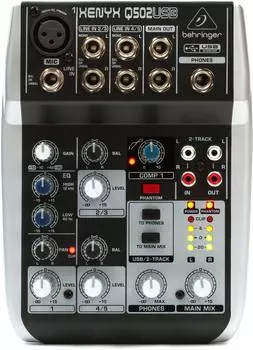 Behringer Xenyx Q502USB Mixer with USB