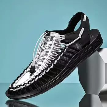 Beige Lightweight Men s Summer Moccasin Flip Flops For Beach Shoes Sandals Man Luxury Brand Sneakers Sport Shors Hyperbeast 35 бежевый