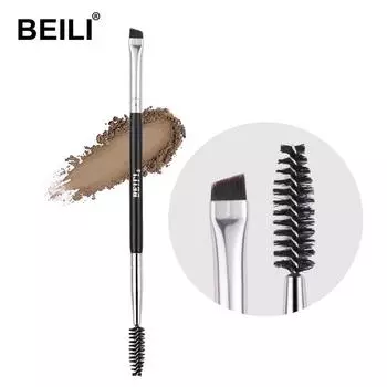 BEILI черная профессиональная кисть для макияжа бровей, инструменты для подводки глаз, синтетические волосы, подводка с одним крылом, кисти для макияжа бровей