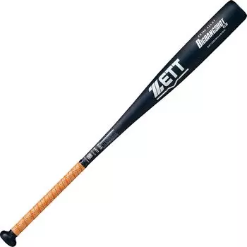 Бейсбольная бита ZETT Hardball Big Bang Shot GB из металла и дюралюминия, 83 см, 900 г или больше, цвет черный с серебристым, сделано в Японии, BAT12383 (Супер (NZ740)) (1913 год)