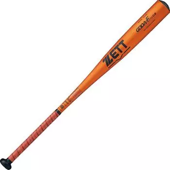 Бейсбольная бита ZETT Hardball Gouda-Fz740 GB, металл (Супер Дюралюминий (NZ740)) 84см Более 900г Оранжевый Золотой (5601) Сделано в Японии BAT14384
