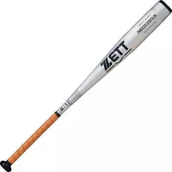 Бейсбольная бита ZETT Hardball Neo Status G из металла, дюралюминия, 83 см, 740 г, средний цвет, серебристый, сделано в Японии, BAT20383 (Супер (ZN877)) (1300)