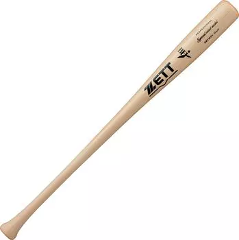 Бейсбольная бита ZETT Hardball, специальная модель, деревянная, американская, жесткая, 84 см, 880 г, средняя, натуральная, сделано в Японии, BWT14314 (Северный клен) (1200КО)