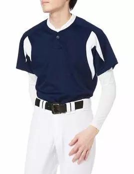 Бейсбольная форма 1 пуговица бейсбольная темно-синяя x белая Япония S на японский размер [SSK] футболка мужская (7010) (эквивалент S)