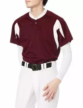 Бейсбольная форма 1 пуговица бейсболка красная x белая Япония L японский размер [SSK] футболка мужская (2210) (эквивалент L)