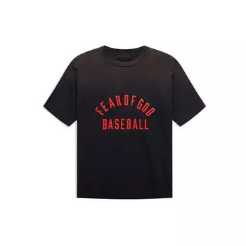 Бейсбольная футболка Fear of God, винтажные черные/красные топы унисекс FG50-063CTJ-010 S