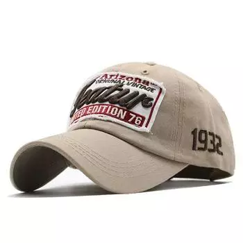 Бейсбольная кепка 1932 года с вышивкой, кепка для мужчин и женщин, кепка для пары, фуражка, уличная шляпа от солнца M56-58cm хаки