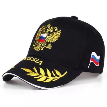 Бейсбольная кепка для отдыха с вышивкой российского герба Snapback Бейсболка унисекс для женщин и мужчин Кепка Snapback Спортивная шляпа белый