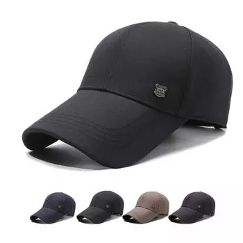 Бейсбольная кепка для пожилых людей, мужская кепка от солнца на открытом воздухе, регулируемая шляпа Snapback, шляпы с солнцезащитным козырьком, шляпа для рыбалки чёрный