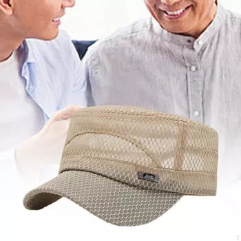 Бейсбольная кепка для рыбалки, солнцезащитная мужская сетка для альпинизма, работы на открытом воздухе чёрный