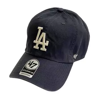 Бейсбольная кепка Dodgers Cap Cleanup Brand [Forty Seven] Мужская Женская (Винтажный темно-синий)