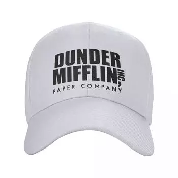 Бейсбольная кепка Dunder Mifflin Paper Company для взрослых, офисное телешоу, регулируемая шляпа для папы, летние уличные шляпы Snapback, кепки дальнобойщика Adjustable Cap
